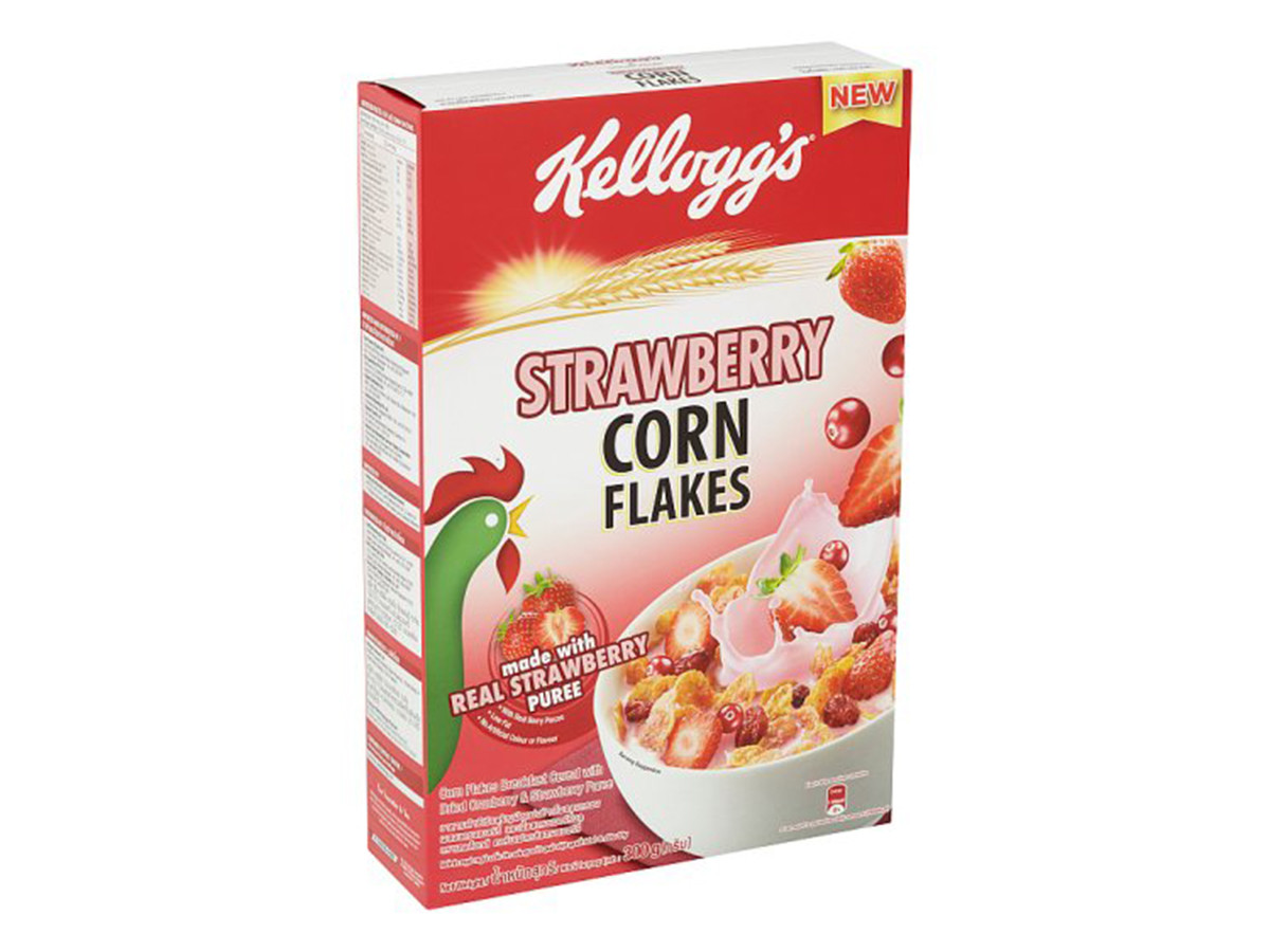 Kelloggs Real Strawberry Corn Flakes - 300g (Thailand)