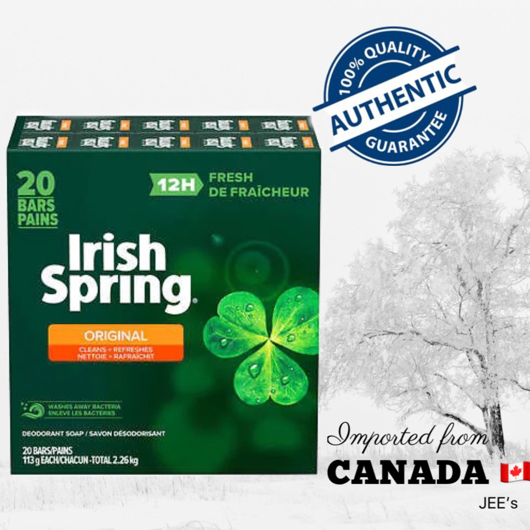 Irish Spring Original Deodorant Soap 12H Fresh - 104g (Mexico)