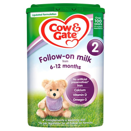 Cow & Gate Follow-on Baby Milk 2 (6 to 12 month) 800g - UK