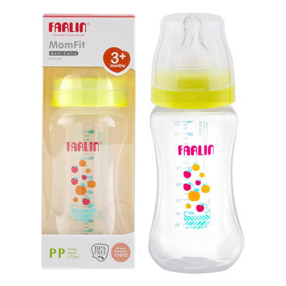 Farlin Mom Fit Feeding bottle 3+Months (AB-42011G) - 270ml (Taiwan)