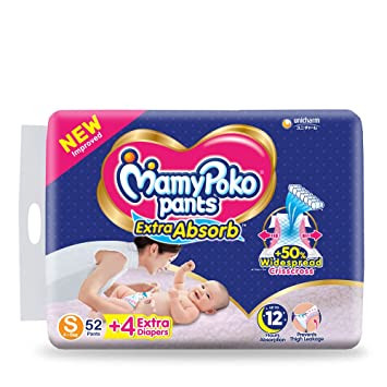 MamyPoko Pants Baby Diaper Extra Absorb (4-8Kg) - S52