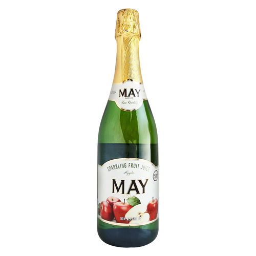 May Gold Sparkling Fruit Juice Apple Flavour - 750ml