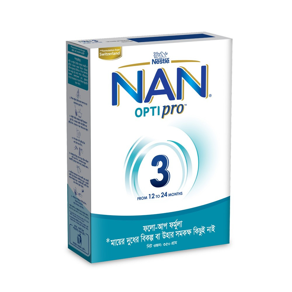 Nestle NAN Optipro 3 Infant Formula Milk Powder (12m-24m) - 350g (BD)