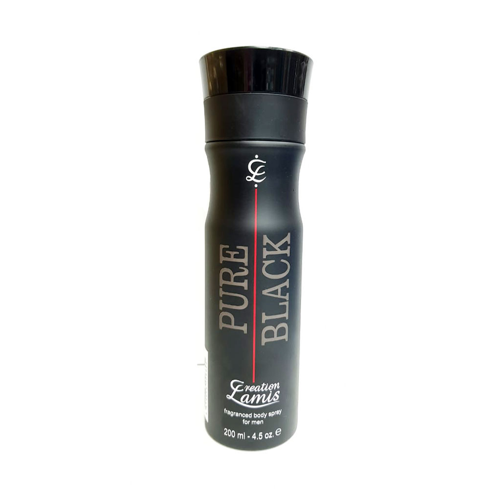 Pure Black Fragranced Body Spray - 200ml (UAE)