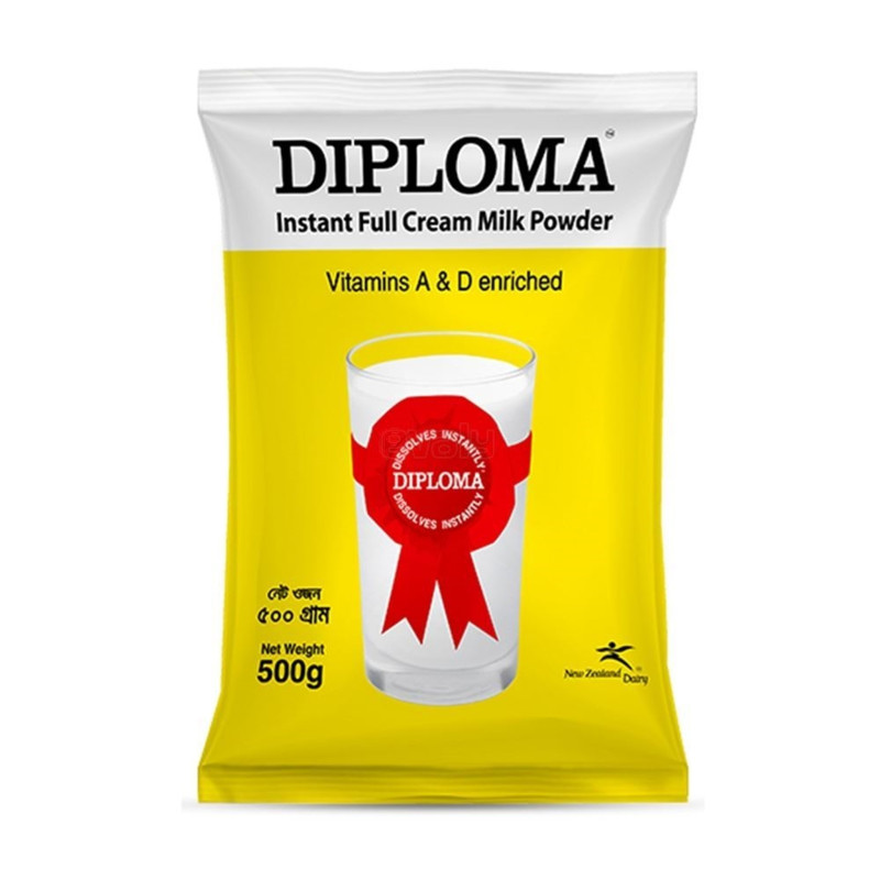 Diploma Full Cream Milk Powder - 500g (BD)