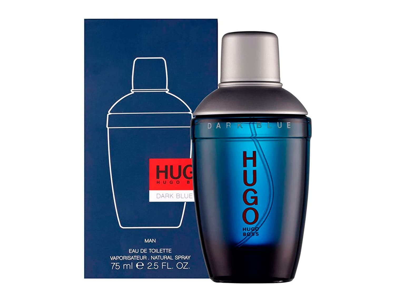 Hugo Boss Dark Blue Eau De Toilette Spray for Man - 75ml (Germany)