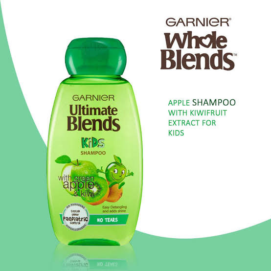 Garnier Ultimate Blends Kids Shampoo 2in1 Green Apple & Kiwi - 250ml (Poland)