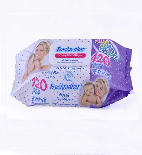 Freshmaker Baby Wet Wipes - 120Pcs (Turkey)