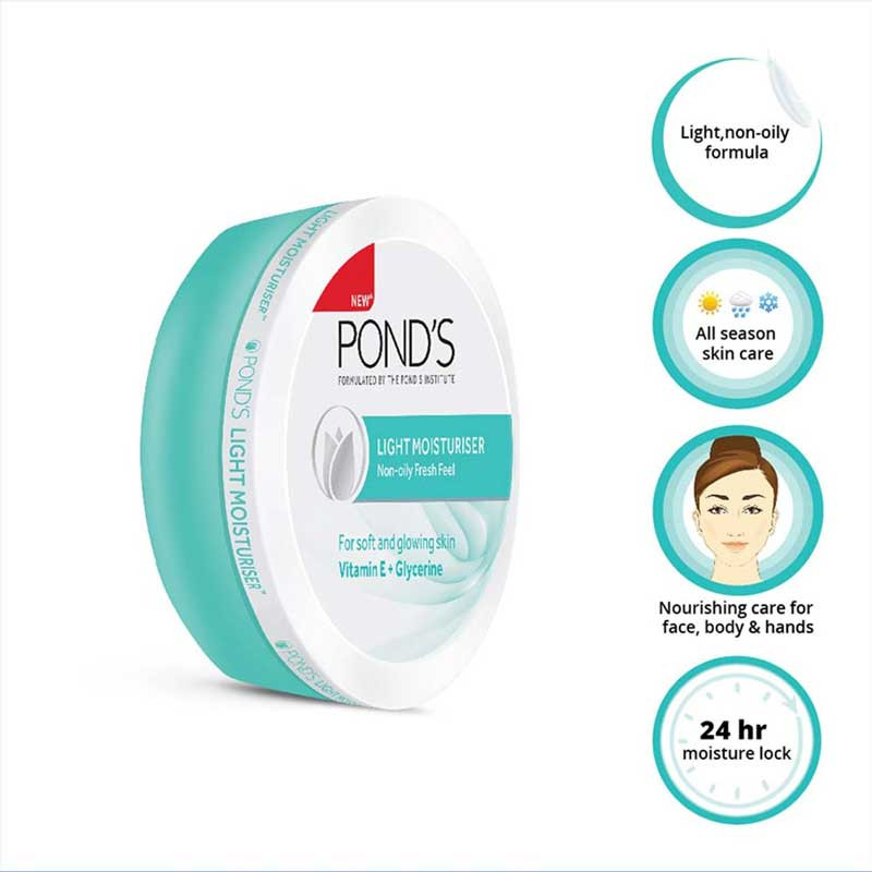 Ponds Light Moisturiser Non Oily Fresh Cream - 100ml